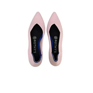 Rothy's Shoes The Point Petal Pink Knit Ballet Flats Size 6 thumbnail 4