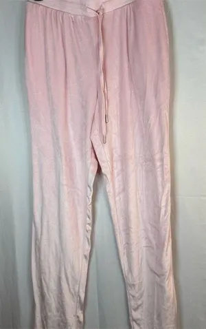 Juicy Couture Pajama Pants Womens S Pink Velour Rhinestone Logo Y2K thumbnail 1