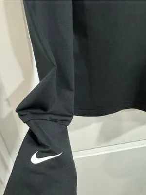 Nike Pro Dri-FIT Long Sleeve Shirt Black Thumbholes BV4101-010 Womens Size L thumbnail 6