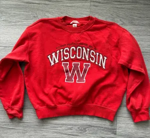 Wisconsin Red Crewneck Sweater - Women's thumbnail 1
