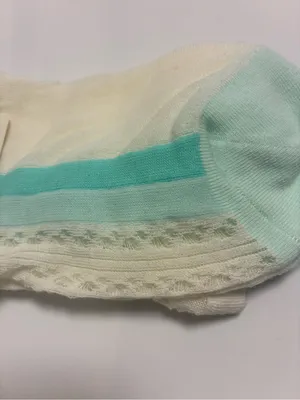 Anthropologie Delicate Pointelle Socks (Cream/Blue) NEW thumbnail 3