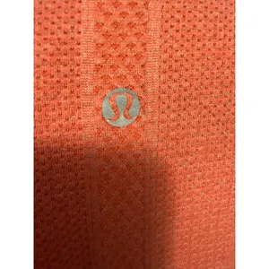 Lululemon Swiftly Tech Short Sleeve Crew Coral Orange Grey Size 10‎ R636 thumbnail 5
