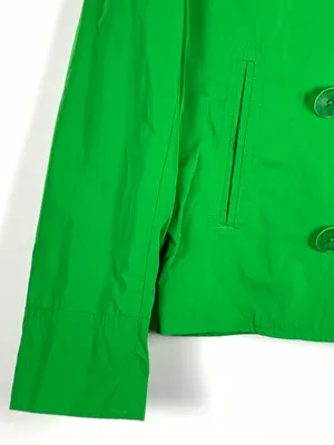 Lauren Ralph Lauren Jacket 8 Green Double Breasted Cropped Lightweight thumbnail 8