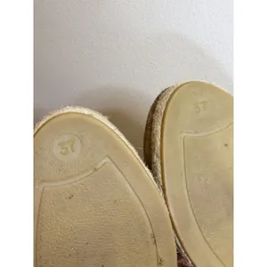Gaimo Tan Suede Espadrille Wedges Ribbon Ankle Tie Made in Spain EU 37 thumbnail 8