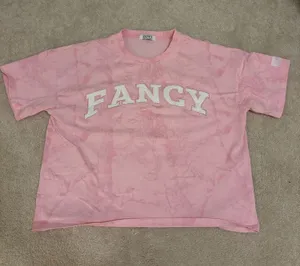 Fancy Boutique D Fancy Oversized Embroidered Tee - Pink Camo thumbnail 1