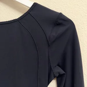 Lululemon Contour Black Mini Dress Athleisure Activewear Size‎ 4 Nulu Yoga thumbnail 5