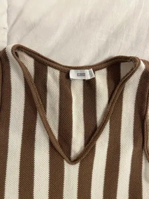 Brown striped top thumbnail 4