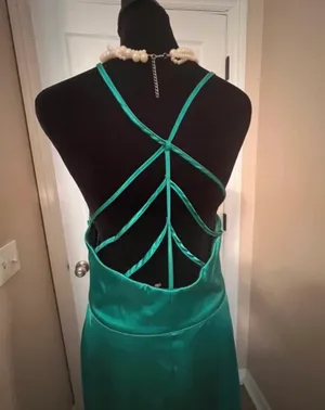 My Michelle Formal blue green evening dress thumbnail 5