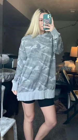 Old Navy Oversized Camo Sweatshirt thumbnail 1