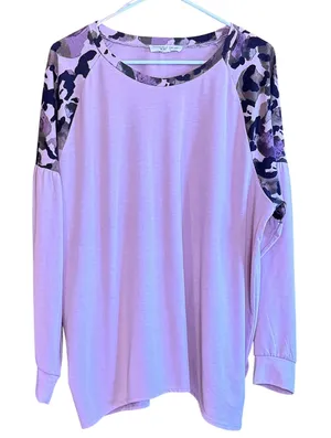 Alchemy Thread Raglan Sleeve‎ Pink Camo Print XXL Made in China thumbnail 1
