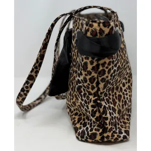 Women's Animal Print Handbag Three Sections Side Zipper Two Side Pockets thumbnail 4