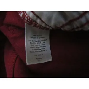 Talbots‎ Heritage Corduroy Pants 12P Red Straight Leg Classic Preppy Holiday thumbnail 3