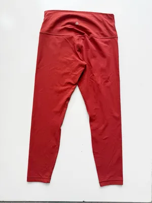 lululemon Align Ribbed High-Rise Pant 25" Cayenne Size 10 thumbnail 7