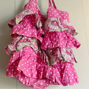Handmade Pink Ruffled Tote Bag thumbnail 3