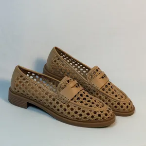 On 34th Size-5.5M Women's Blaiya Tan Loafers Flats Shoes‎ Woven thumbnail 2