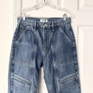 AGOLDE Cooper Cargo Denim Jeans A9120 Revolution Dark Wash 26 thumbnail 3