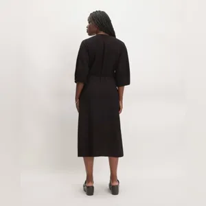 Everlane The City Stripe Wrap Dress thumbnail 6