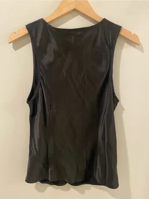 Madewell Emily Satin Sleeveless Button Up Size 8 thumbnail 4
