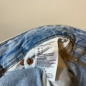 American Eagle Jean‎ Shorts Jorts Low Rise Baggy Carpenter Blue Denim Size 6 thumbnail 6