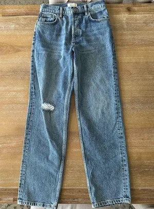 Rails The Topanga High Rise Straight Distressed Jeans thumbnail 1