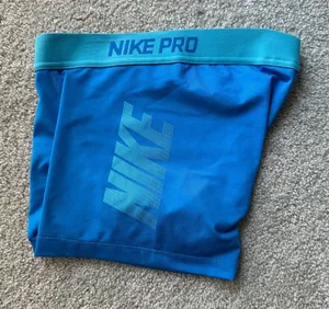 Blue Nike Pro Spandex Shorts Dri-Fit Like New Size S thumbnail 1
