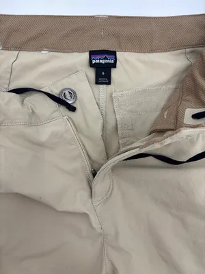 Patagonia Women’s Tan Flat-Front Drawcord Shorts thumbnail 4