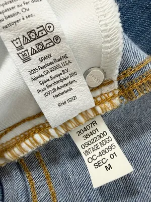 SPANX Seamed Front Wide Leg Jeans Blue Size Medium thumbnail 12