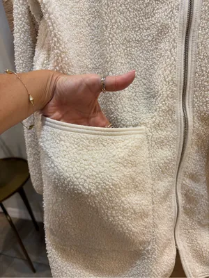 Aritzia Wilfred Free Long Sherpa Liner Jacket EUC M thumbnail 3