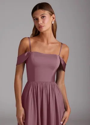 Azazie Bridesmaid Dress Calianna Amethyst A2 thumbnail 2