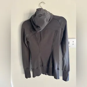 Lululemon vintage Y2K 90’s grey logo hooded scuba jacket 4​ thumbnail 6