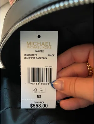Michael Kors Backpack Black Leather thumbnail 3