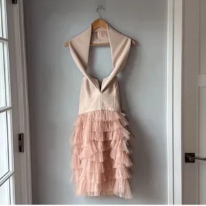 BCBGMaxAzria Ballet Girl Pink Ruffle Dress thumbnail 4