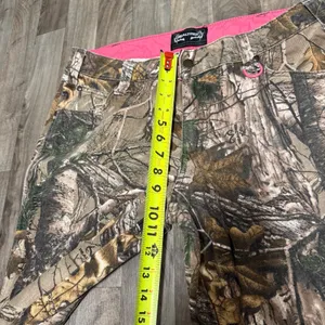 Vintage Realtree Xtra Camo Pink Lined Straight Leg Pants Size 14 thumbnail 4