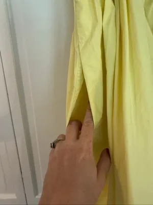 Carven made in Italy butter yellow knot front Aline dress small thumbnail 5