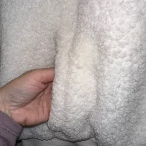 Iceburg Sherpa Hoodie Pullover White‎ Fleece Half Zip Jacket L thumbnail 3