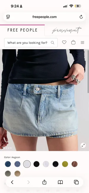 Free People Gallivanting Peekaboo Skort thumbnail 2