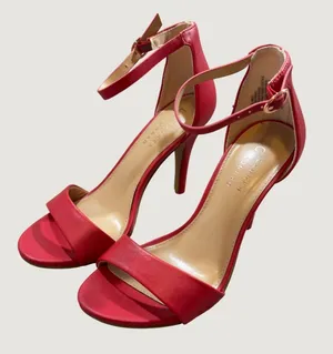 934 | LC Lauren Conrad‎ Ankle Strap Stiletto Heel Sandal Red Womens 5 thumbnail 1