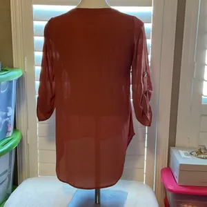 Wishful Park Rust V-Neck Blouse thumbnail 4