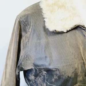 Big Chill distressed poly belted fur collar coat size medium thumbnail 2