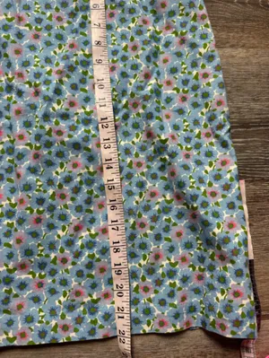 Boden Floral A-Line Skirt in Pastel Blue and Pink 6R thumbnail 4