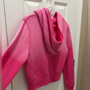 American Eagle Womens Hoodie This Feels Seriously Lived In Zip Up Pink Small NWT thumbnail 10
