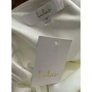 NWT Lulus Feeling of Forever Maxi Dress Bridal Bride Women's White Size Medium thumbnail 5