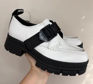 UGG Marin Mega Slip On Loafers White Black‎ Lug Sole Platform Women’s 6 thumbnail 1