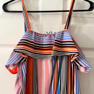 Colorful Striped Romper thumbnail 2