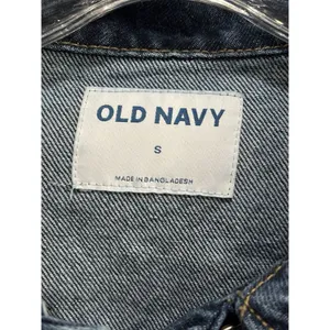 Old Navy Dark Wash Denim Jacket Size Small Pockets‎ Button Up Collar Cotton thumbnail 3