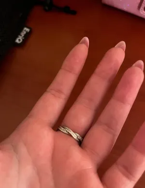 Pandora Sparkling Twisted Lines Ring thumbnail 4