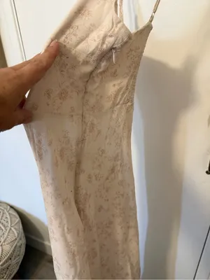 Wilfred Pale Beige Floral Slip Dress thumbnail 4