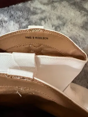 White Cowboy Boots Size 9 thumbnail 4