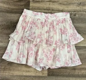 Cider Ruffle Floral Tiered Mini Skirt Skort Women’s XS thumbnail 1