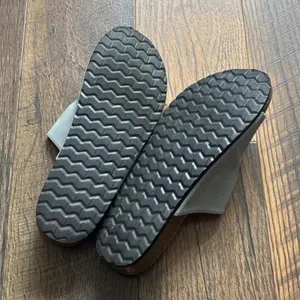 Cliffs Gray Slide Sandals with Double Straps  Women's Size 11 Classic Neutral thumbnail 4